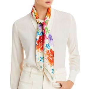 Echo bengal blooms silk scarf